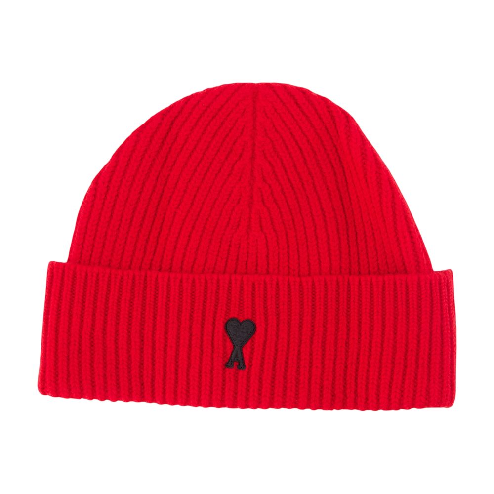 AMI Paris UBO006.018-A252 Beanie — Red by AMI Paris