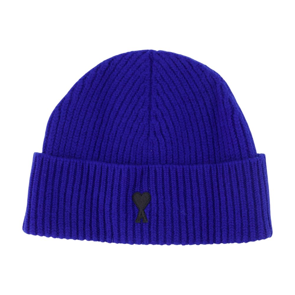 AMI Paris UBO006.018-A271 Beanie — Blue by AMI Paris