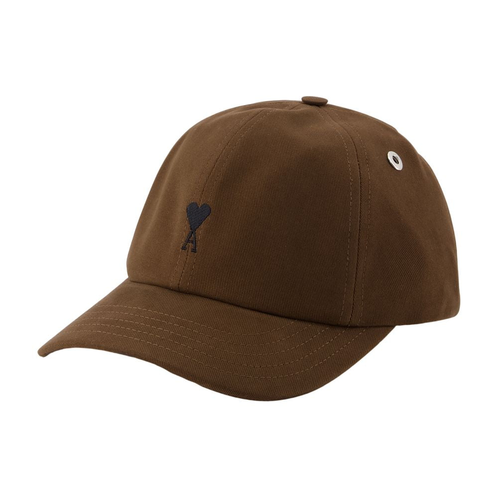 AMI Paris UCP265.AW0041-2221 Baseball Cap — Brown by AMI Paris