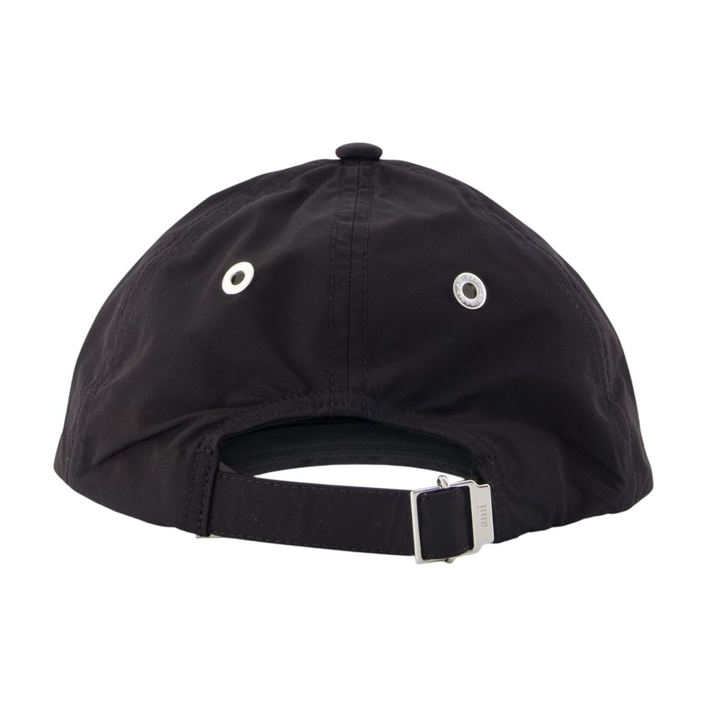AMI Paris UCP268.PL0117-001 Studded Cotton Baseball Cap — Black, view 2