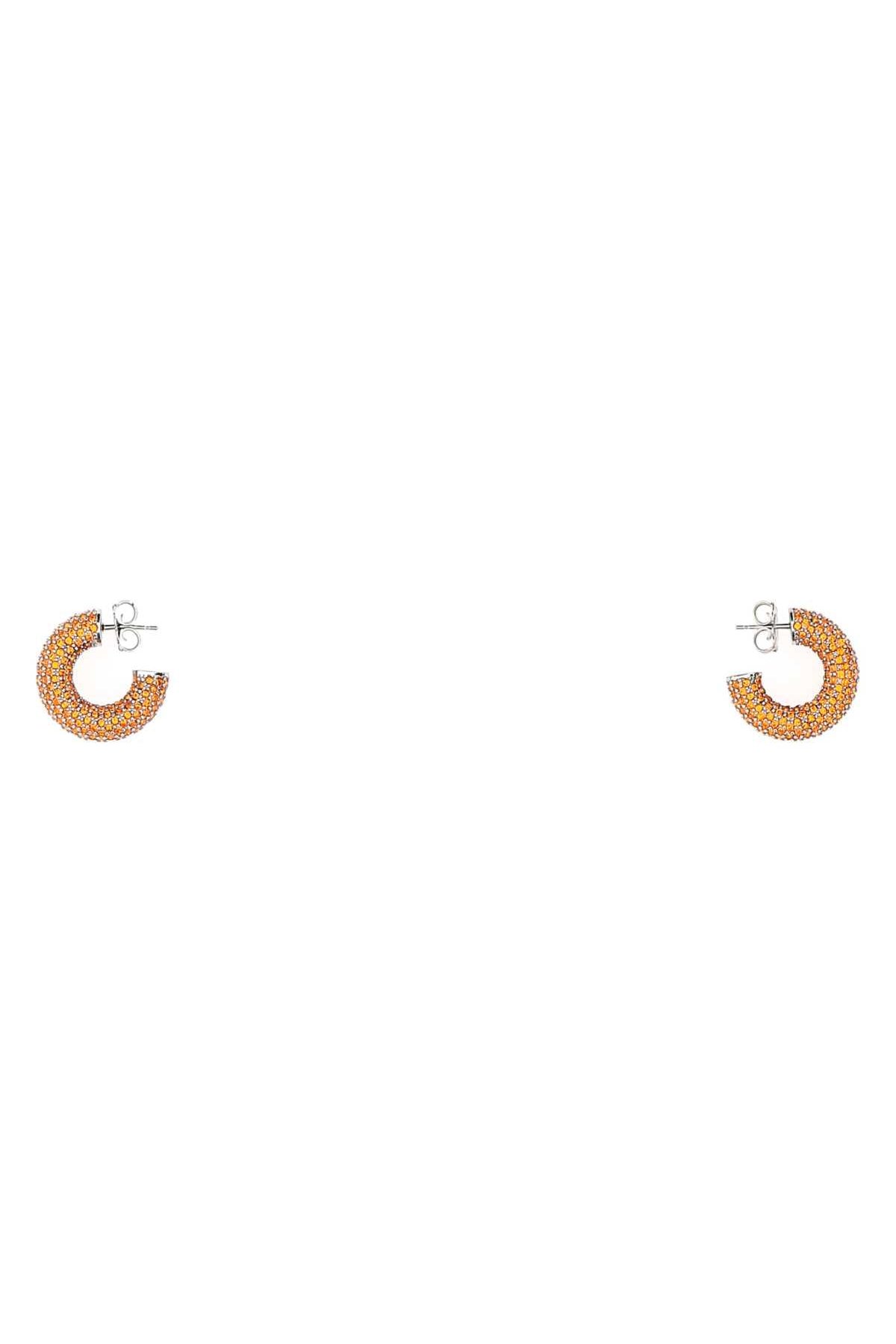 Amina Muaddi Embellished Metal Earrings — Gold by Amina Muaddi