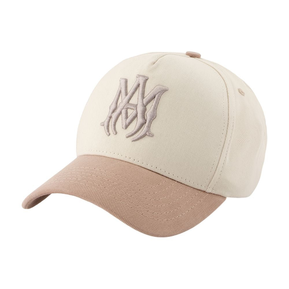 Amiri AMSAHE1065-333 Logo-Embroidered Two-Tone Baseball Cap — Beige by Amiri
