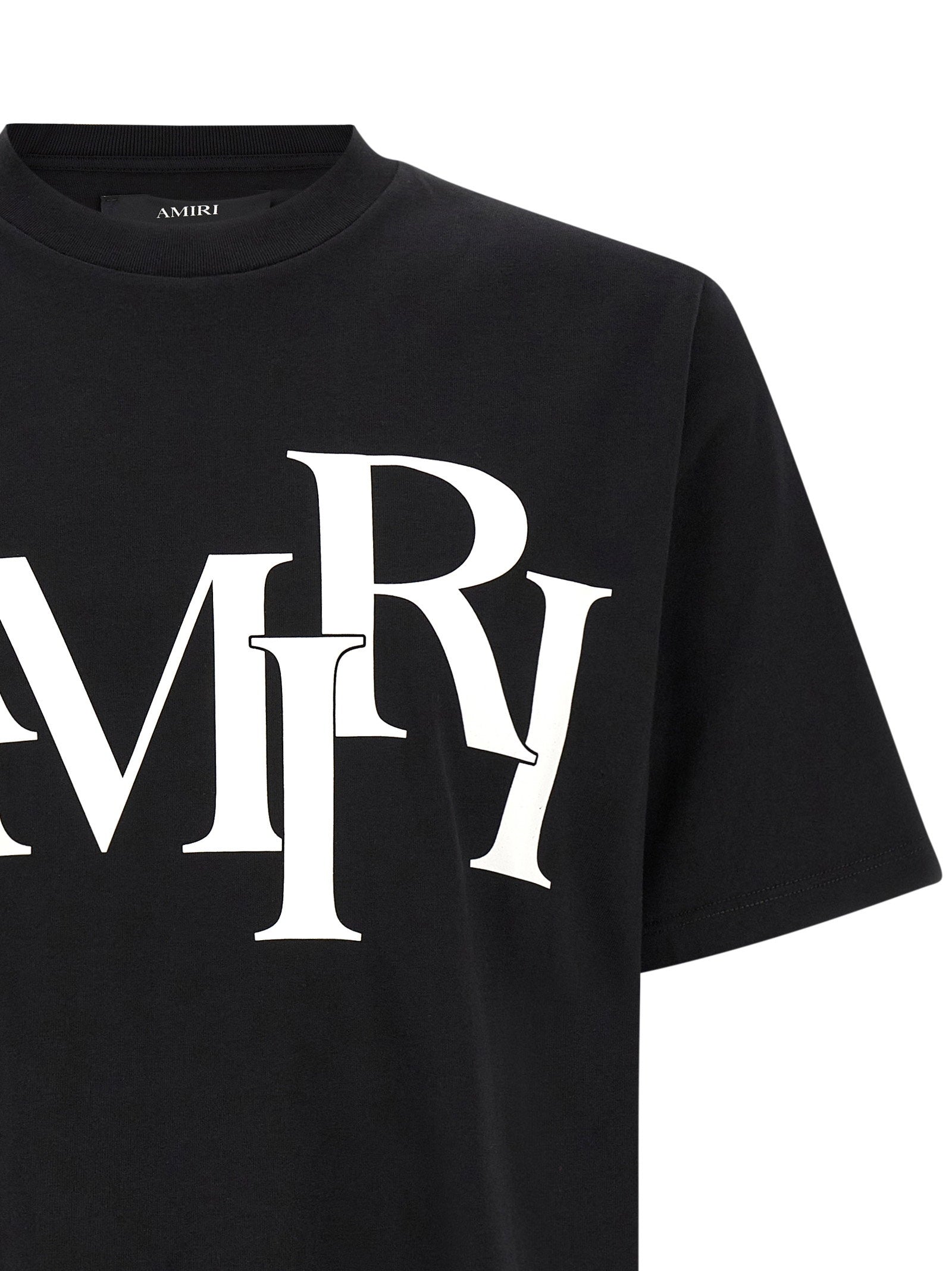Amiri Logo-Printed T-shirt — Black, view 3