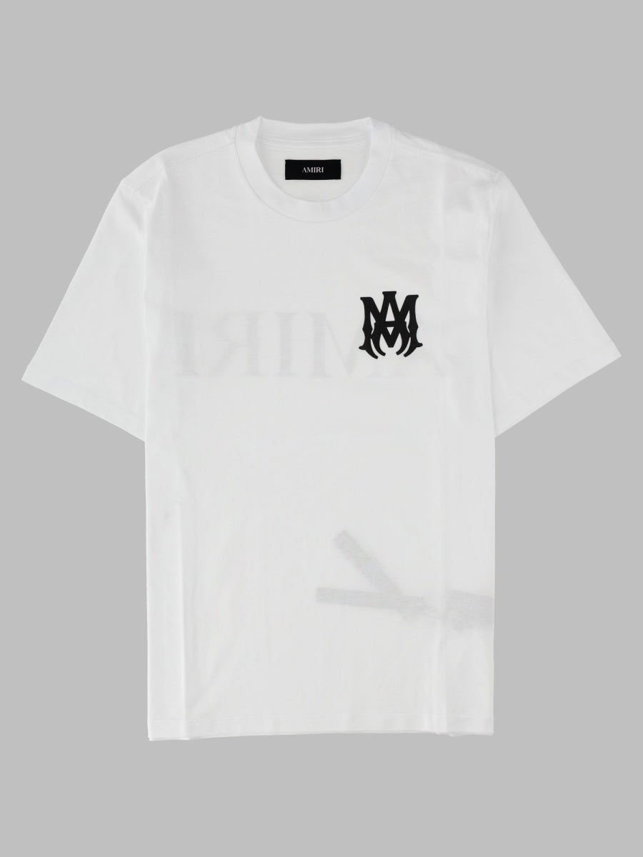 Amiri Logo-Embroidered Cotton T-Shirt — White by Amiri