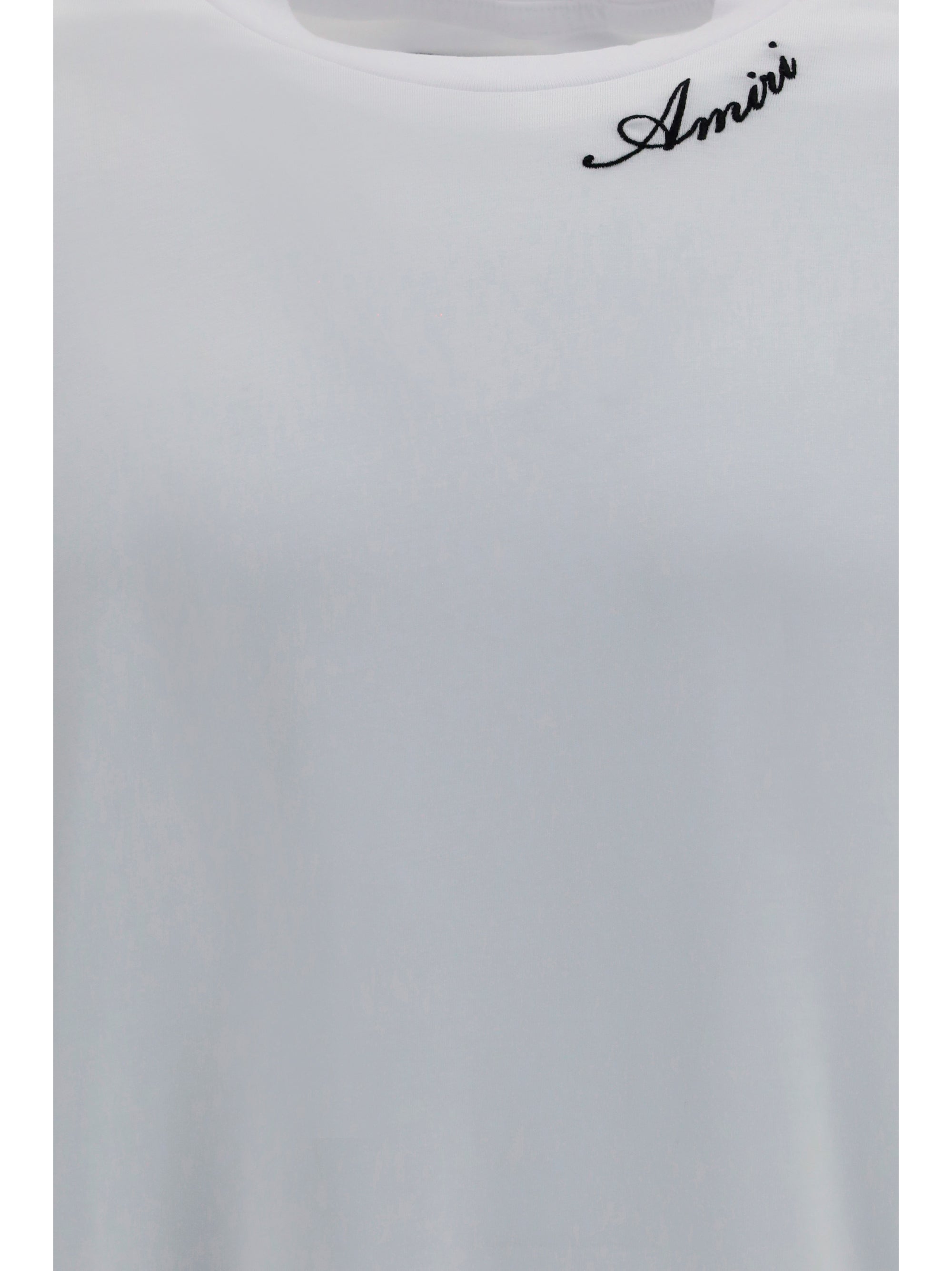 Amiri Embroidered Logo T-Shirt — White, view 3