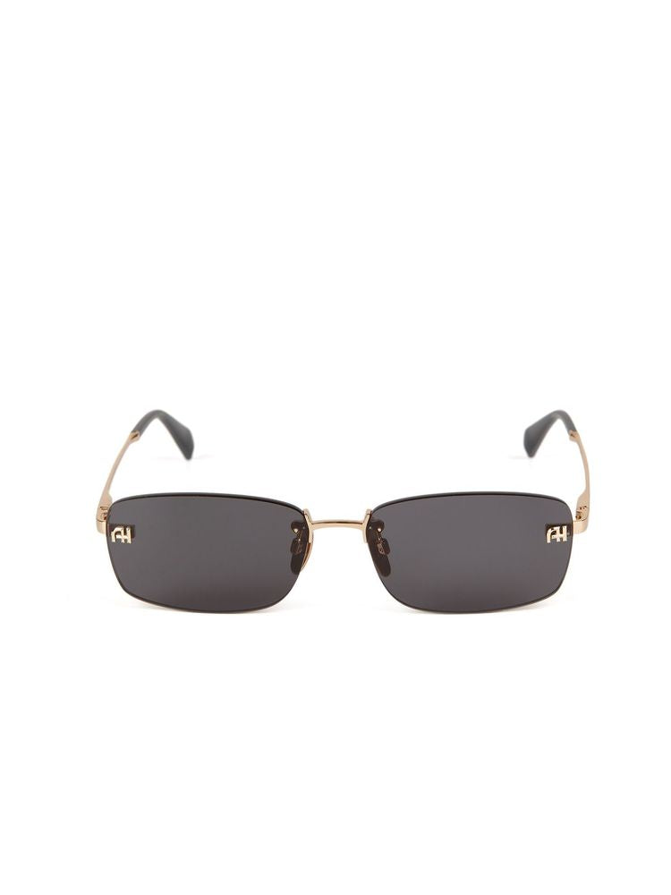 Ana Hickmann AH3333 Metal Frame Sunglasses — Gold, view 4