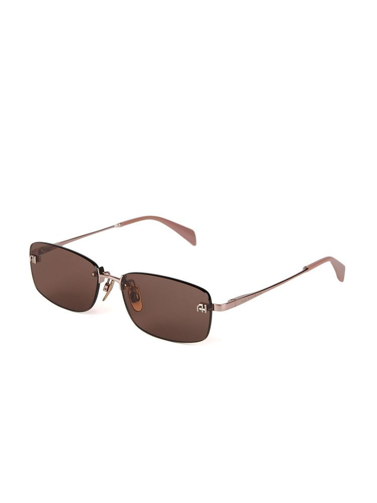 Ana Hickmann AH3333 Metal Rectangle Sunglasses — Rose gold, view 4