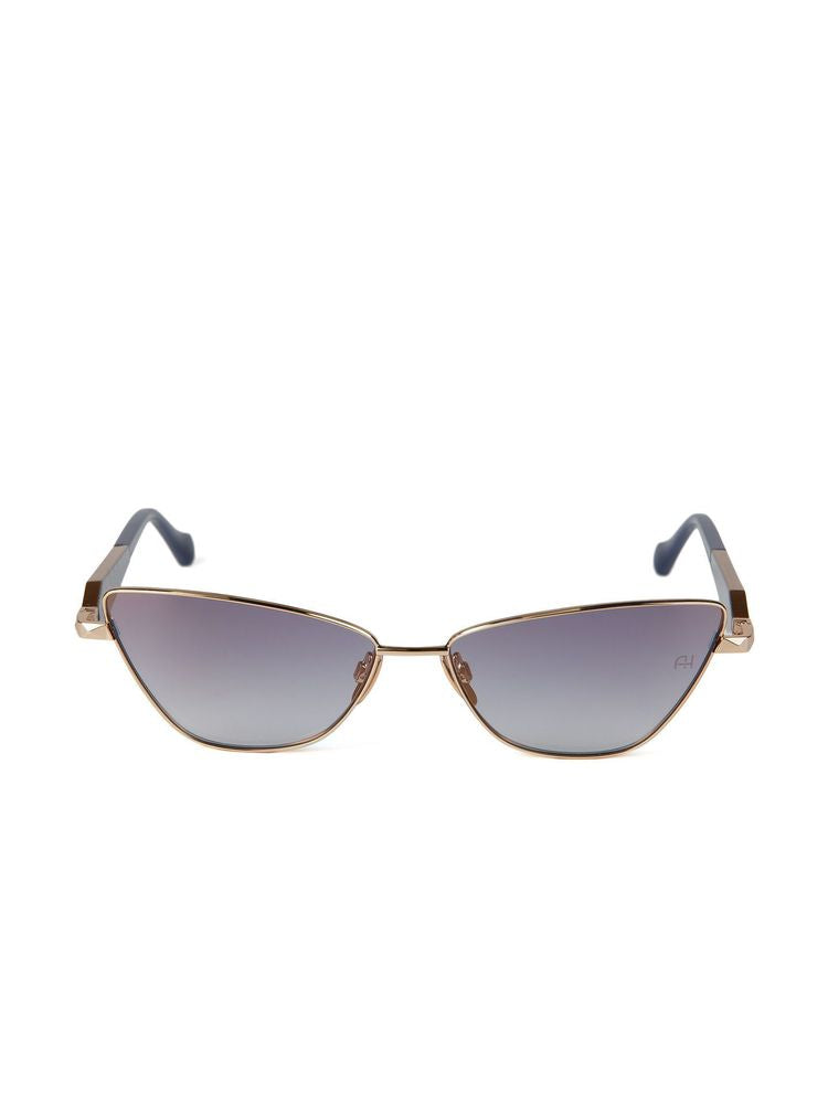 Ana Hickmann AH3347 Gradient Lens Metal Sunglasses — Gold, view 3