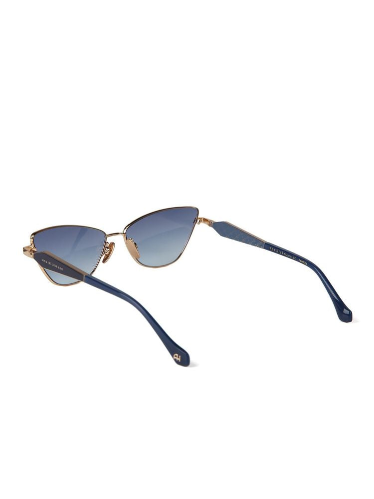 Ana Hickmann AH3347 Gradient Lens Metal Sunglasses — Gold, view 4