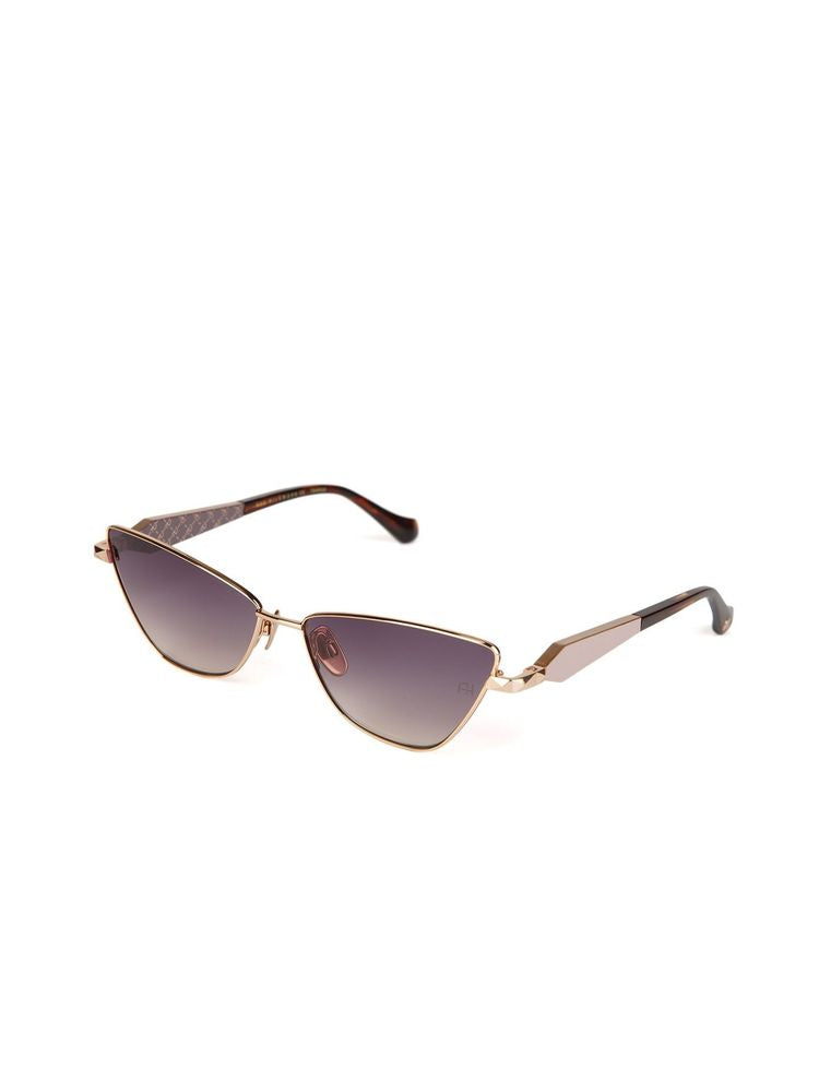 Ana Hickmann AH3347 Gradient Lens Metal Sunglasses — Gold by Ana Hickmann