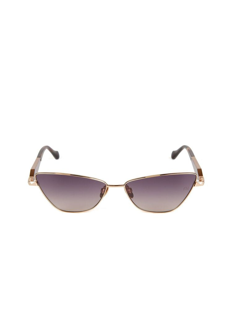 Ana Hickmann AH3347 Gradient Lens Metal Sunglasses — Gold, view 2