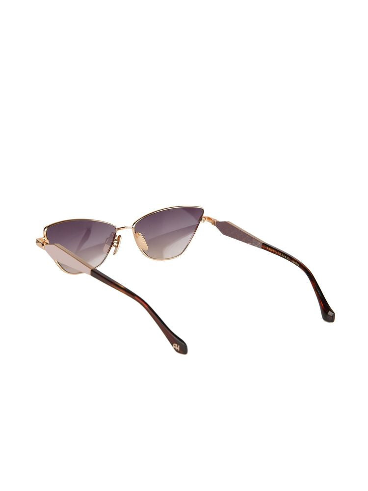 Ana Hickmann AH3347 Gradient Lens Metal Sunglasses — Gold, view 4
