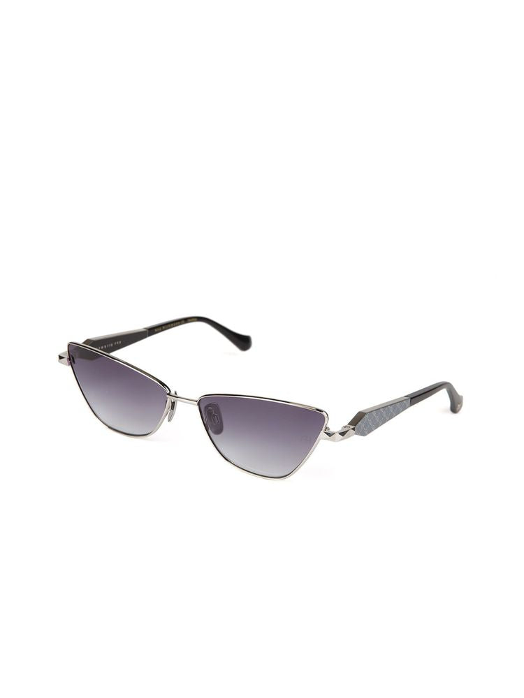 Ana Hickmann AH3347 Gradient Lens Cat-Eye Sunglasses — Silver, view 4