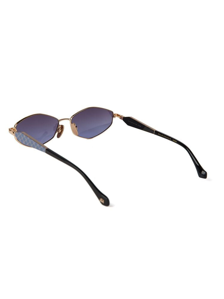 Ana Hickmann AH3353 Gradient Lens Metal Sunglasses — Gold, view 4