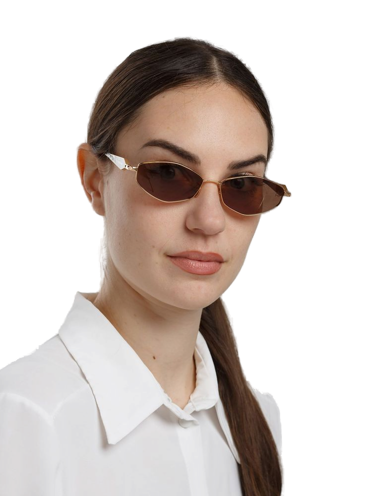 Ana Hickmann AH3353 Metal Frame Sunglasses — Gold, view 4