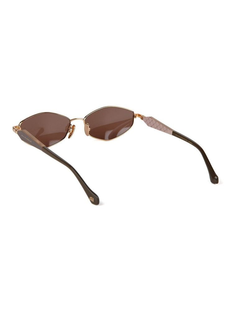 Ana Hickmann AH3353 Metal Frame Sunglasses — Gold, view 3