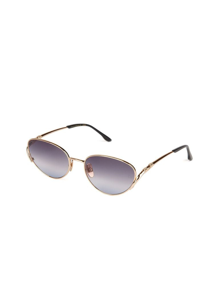 Ana Hickmann AH3354 Metal Aviator Sunglasses — Gold by Ana Hickmann
