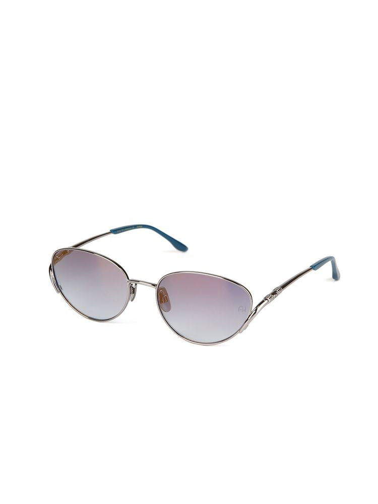 Ana Hickmann AH3354 Gradient Lens Metal Sunglasses — Silver by Ana Hickmann