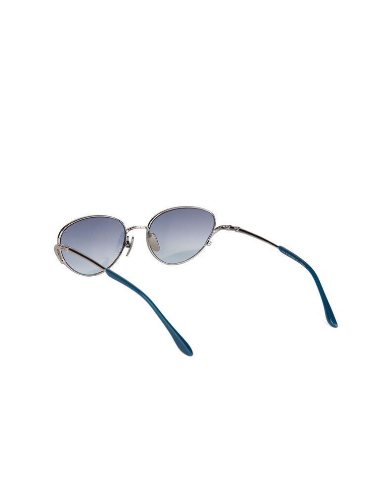 Ana Hickmann AH3354 Gradient Lens Metal Sunglasses — Silver, view 2