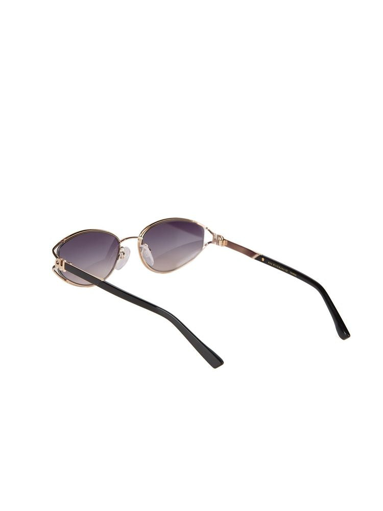 Ana Hickmann AH3355 Metal Cat-Eye Sunglasses — Gold by Ana Hickmann