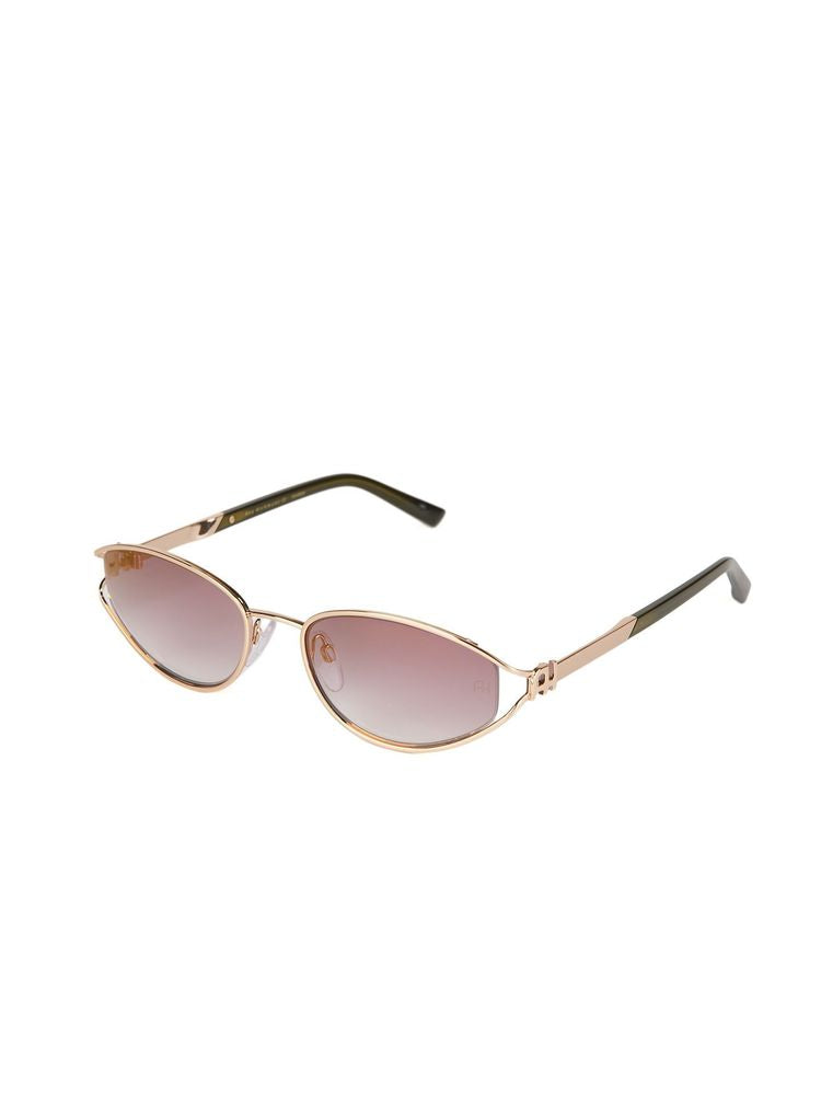 Ana Hickmann AH3355 Metal-Frame Sunglasses — Gold by Ana Hickmann