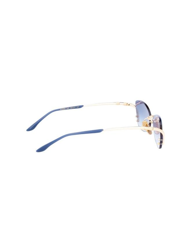 Ana Hickmann AH3359 Gradient Blue Lens Sunglasses — Gold by Ana Hickmann