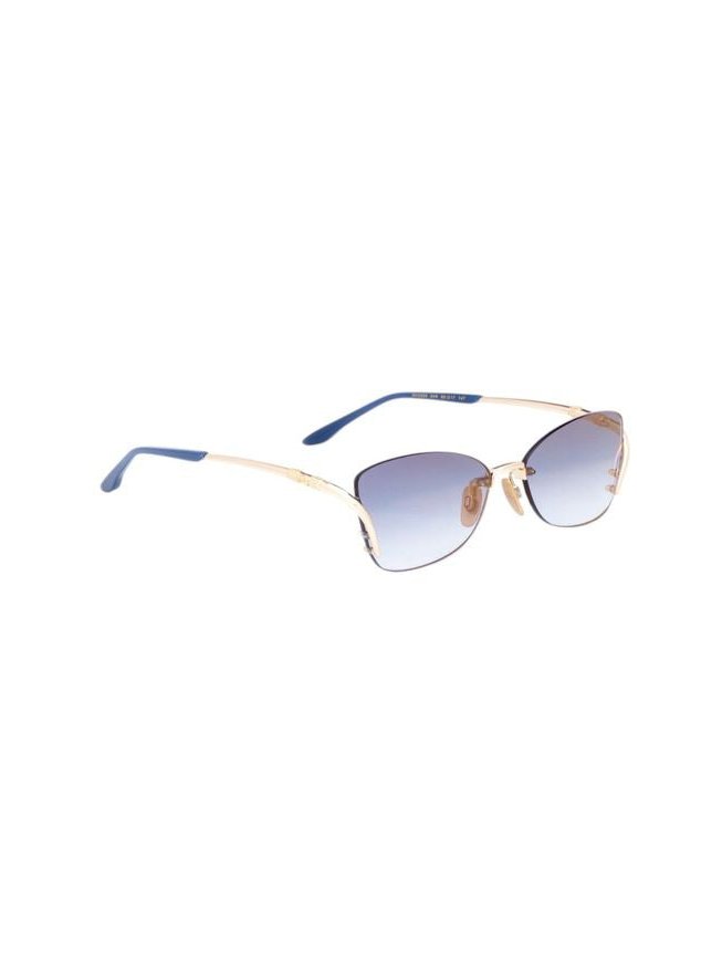 Ana Hickmann AH3359 Gradient Blue Lens Sunglasses — Gold, view 3
