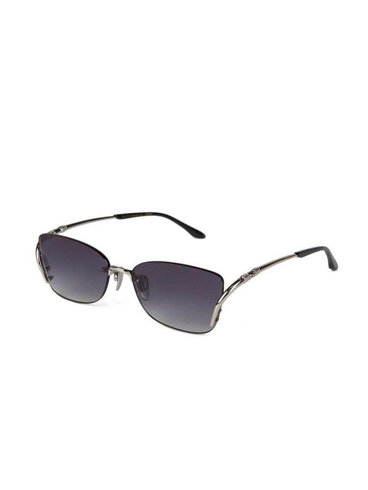 Ana Hickmann AH3359 Metal Rectangle Sunglasses — Silver, view 3