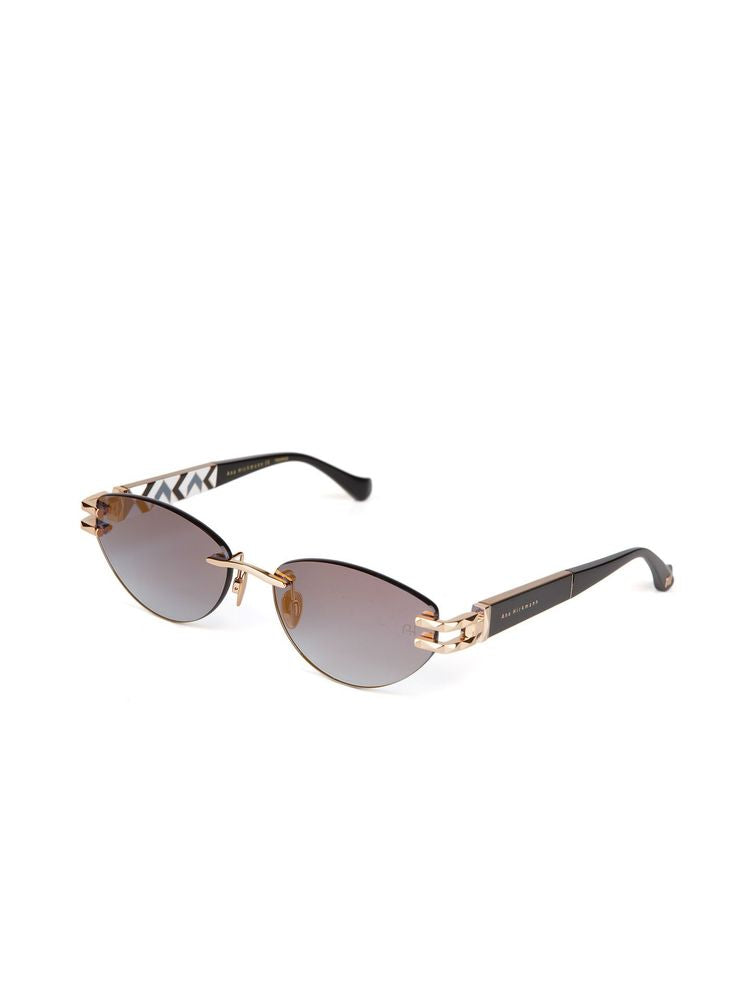 Ana Hickmann AH3360 Rimless Metal Sunglasses — Gold, view 3