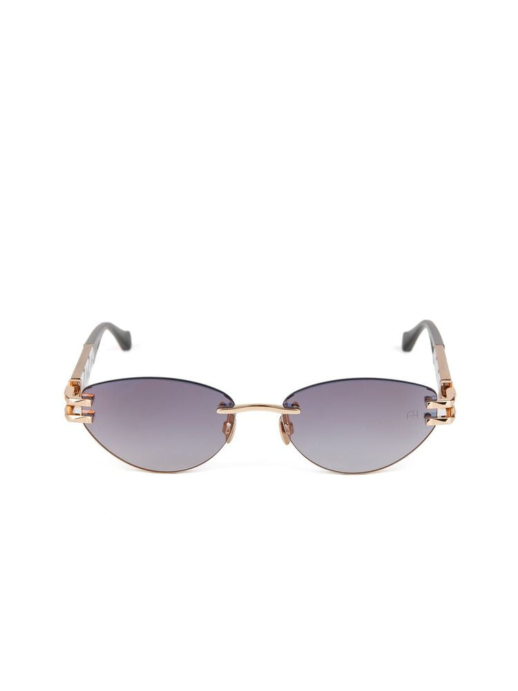 Ana Hickmann AH3360 Rimless Metal Sunglasses — Gold, view 4