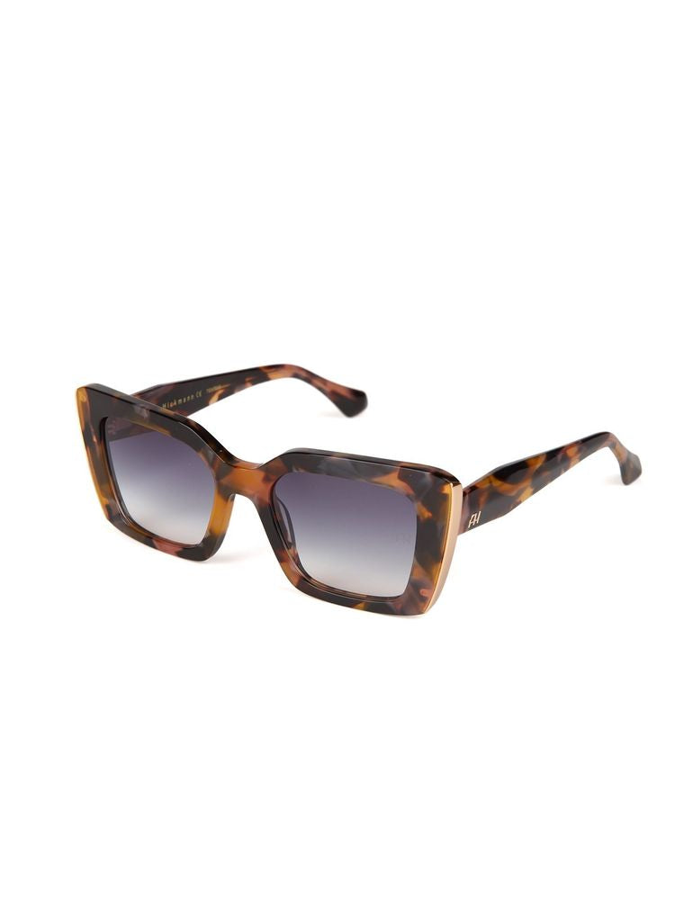 Ana Hickmann AH9515 Honey Tortoiseshell Acetate Sunglasses — Brown, view 4