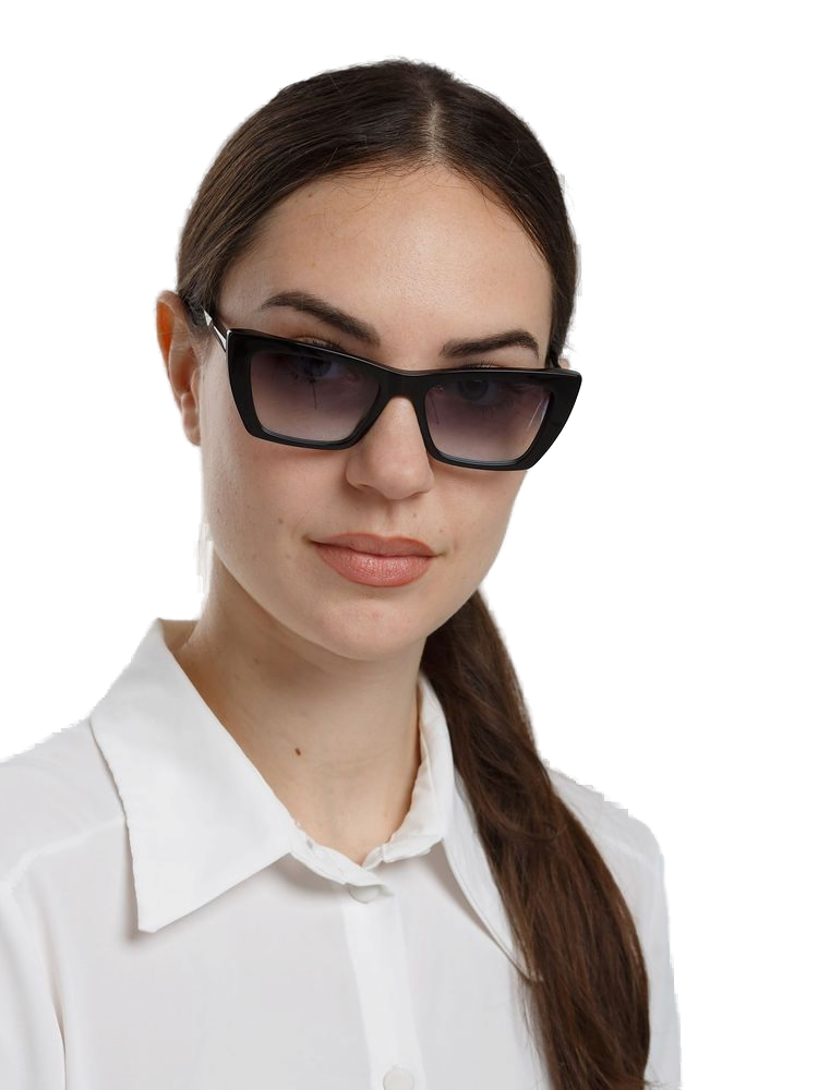 Ana Hickmann AH9517 Gradient Lens Sunglasses — Black, view 4