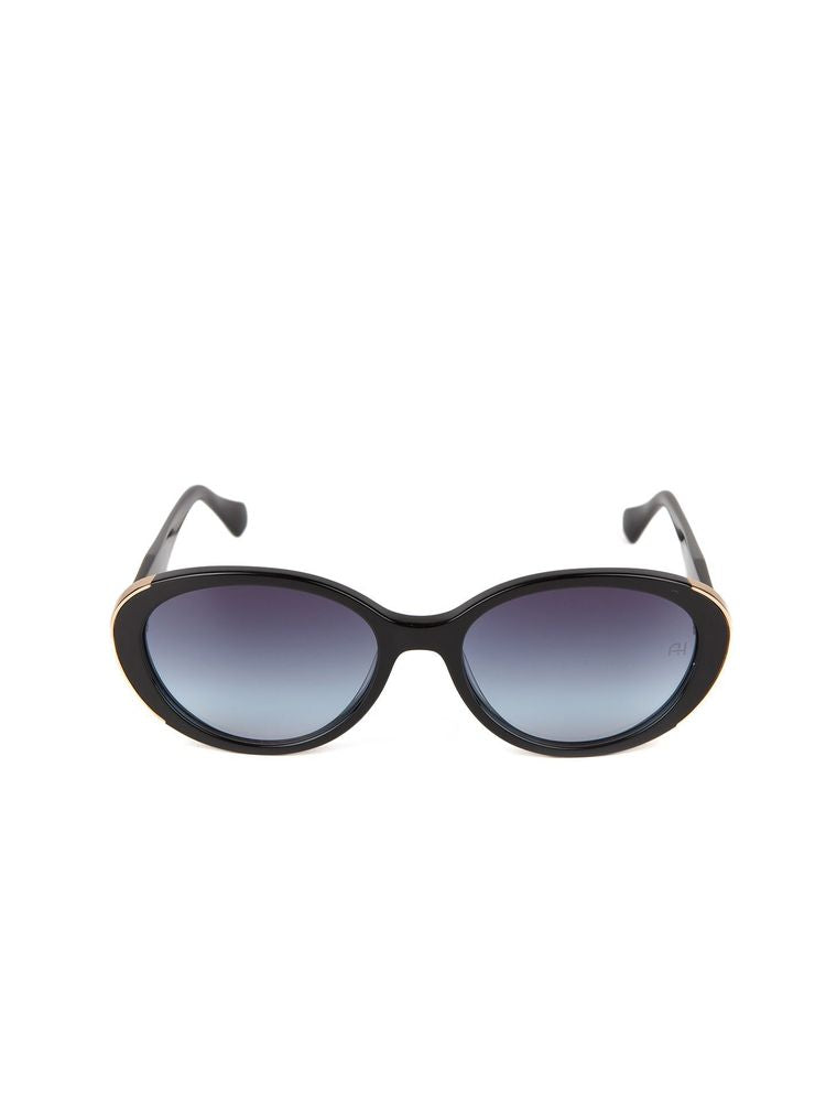 Ana Hickmann AH9525 Gradient Blue Lens Sunglasses — Black, view 3