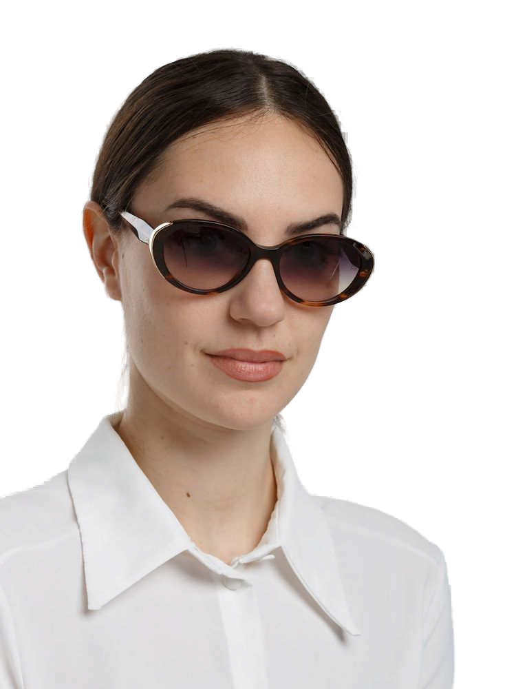 Ana Hickmann AH9525 Tortoise Acetate Sunglasses — Tortoise, view 2