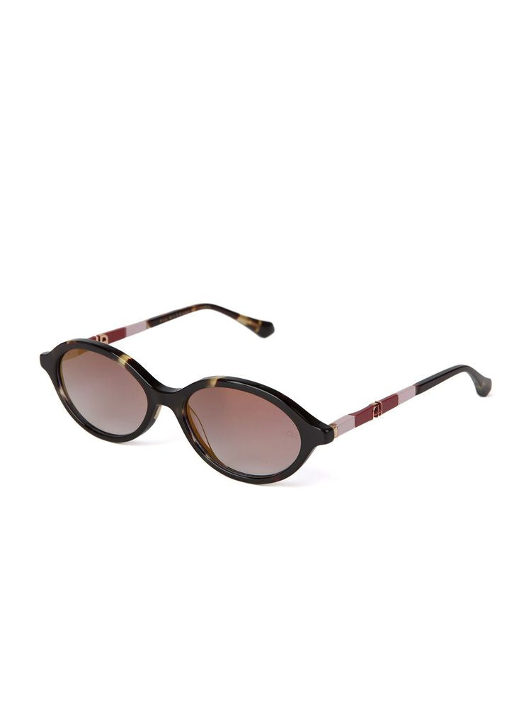 Ana Hickmann AH9539 Tortoiseshell Acetate Sunglasses — Tortoiseshell, view 2