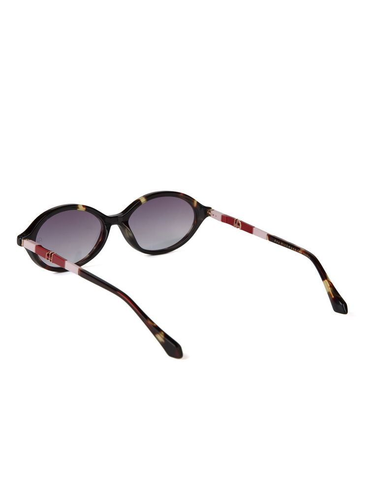 Ana Hickmann AH9539 Tortoiseshell Acetate Sunglasses — Tortoiseshell, view 3