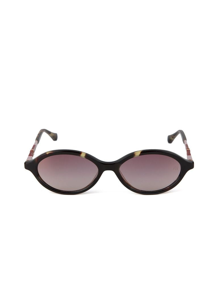 Ana Hickmann AH9539 Tortoiseshell Acetate Sunglasses — Tortoiseshell, view 4