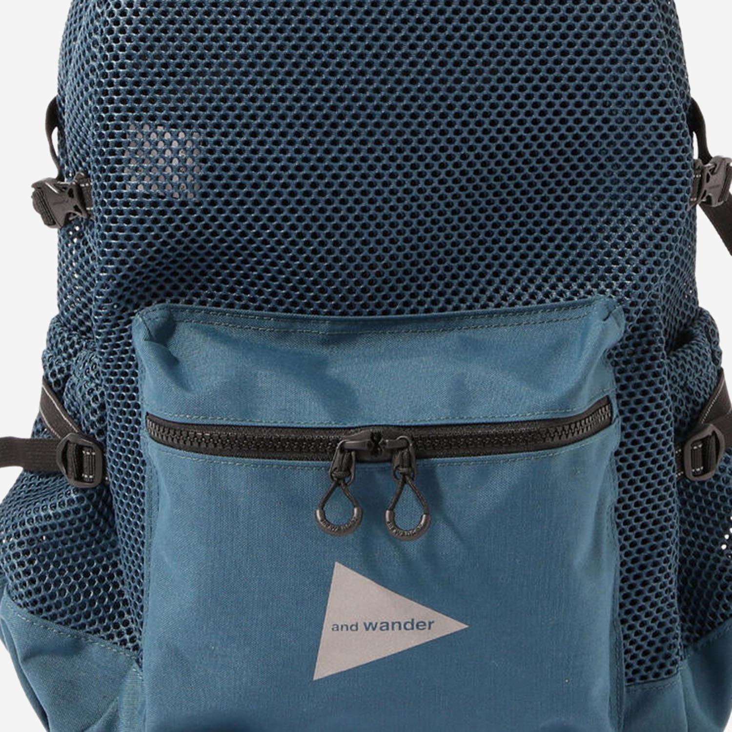 And Wander Mesh Panel Backpack — Blue, view 2