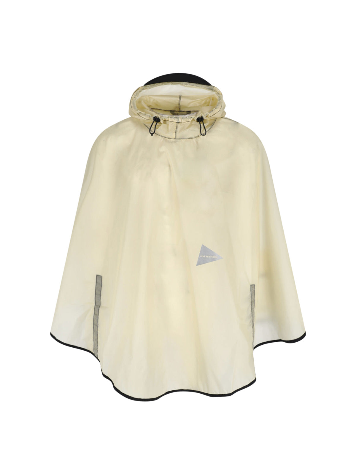And Wander Hooded Ripstop Nylon Cape — White by And Wander