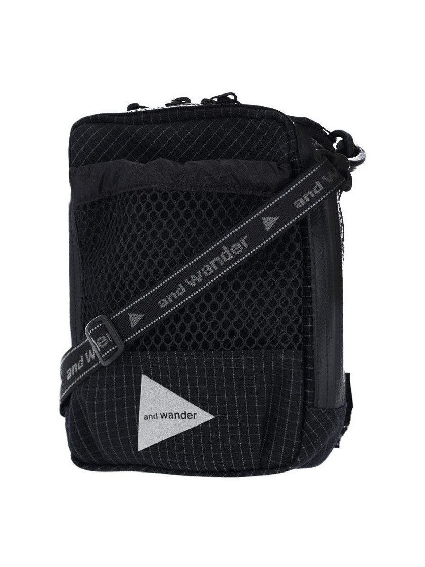 And Wander Ripstop Mesh Crossbody Bag — Black, view 2