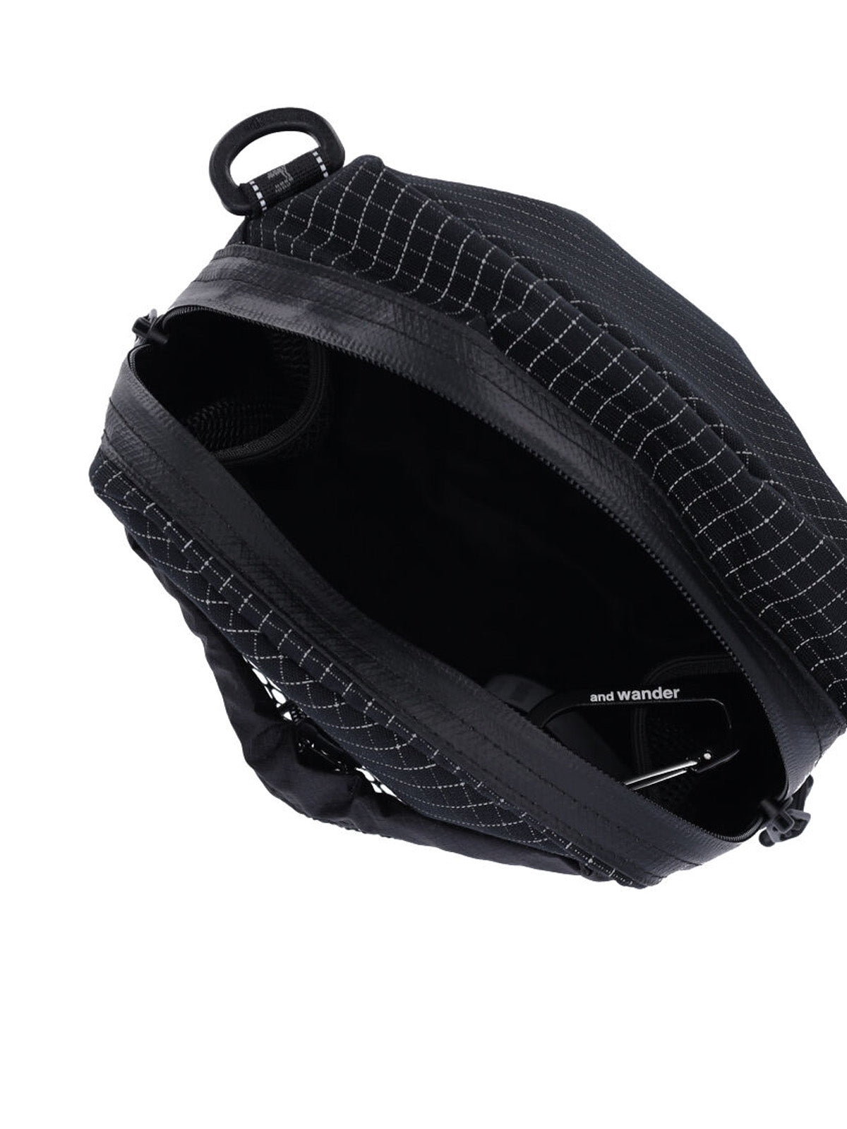 And Wander Ripstop Mesh Crossbody Bag — Black, view 4
