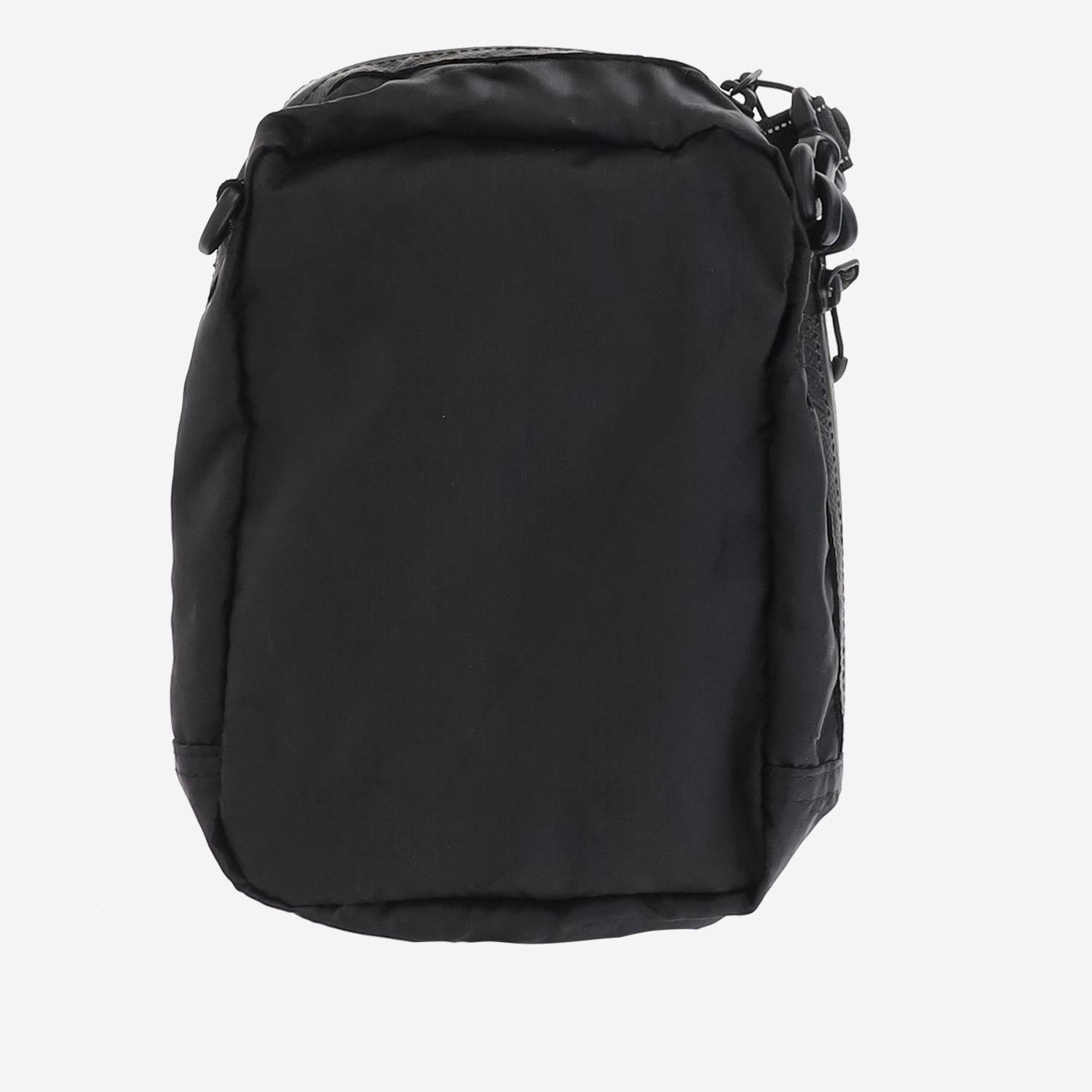 And Wander Checked Polyester Crossbody Bag — Black, view 3