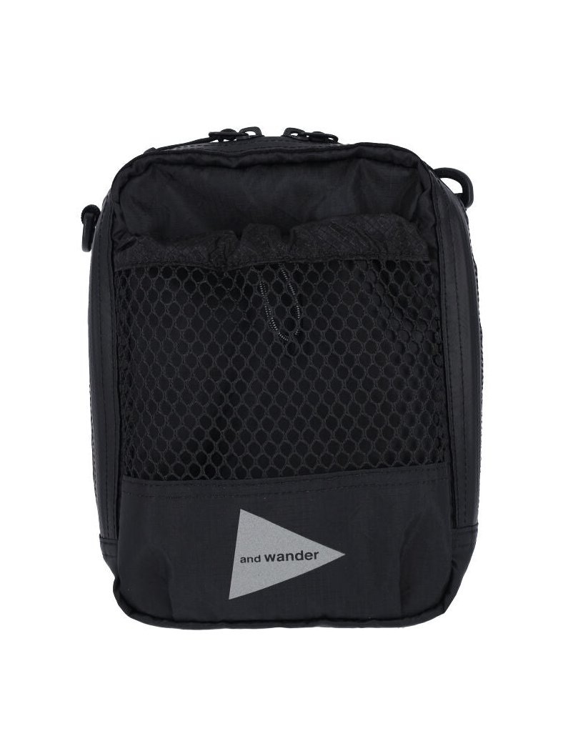 And Wander Mesh Pocket Mini Bag — Black by And Wander