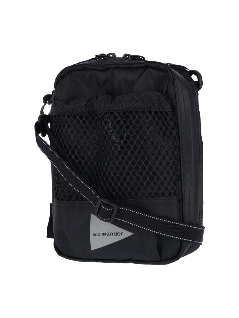 And Wander Mesh Pocket Mini Bag — Black, view 3