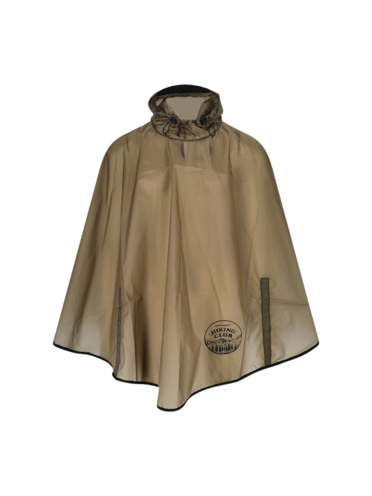 And Wander Nylon Hiking Club Raincoat — Beige by And Wander