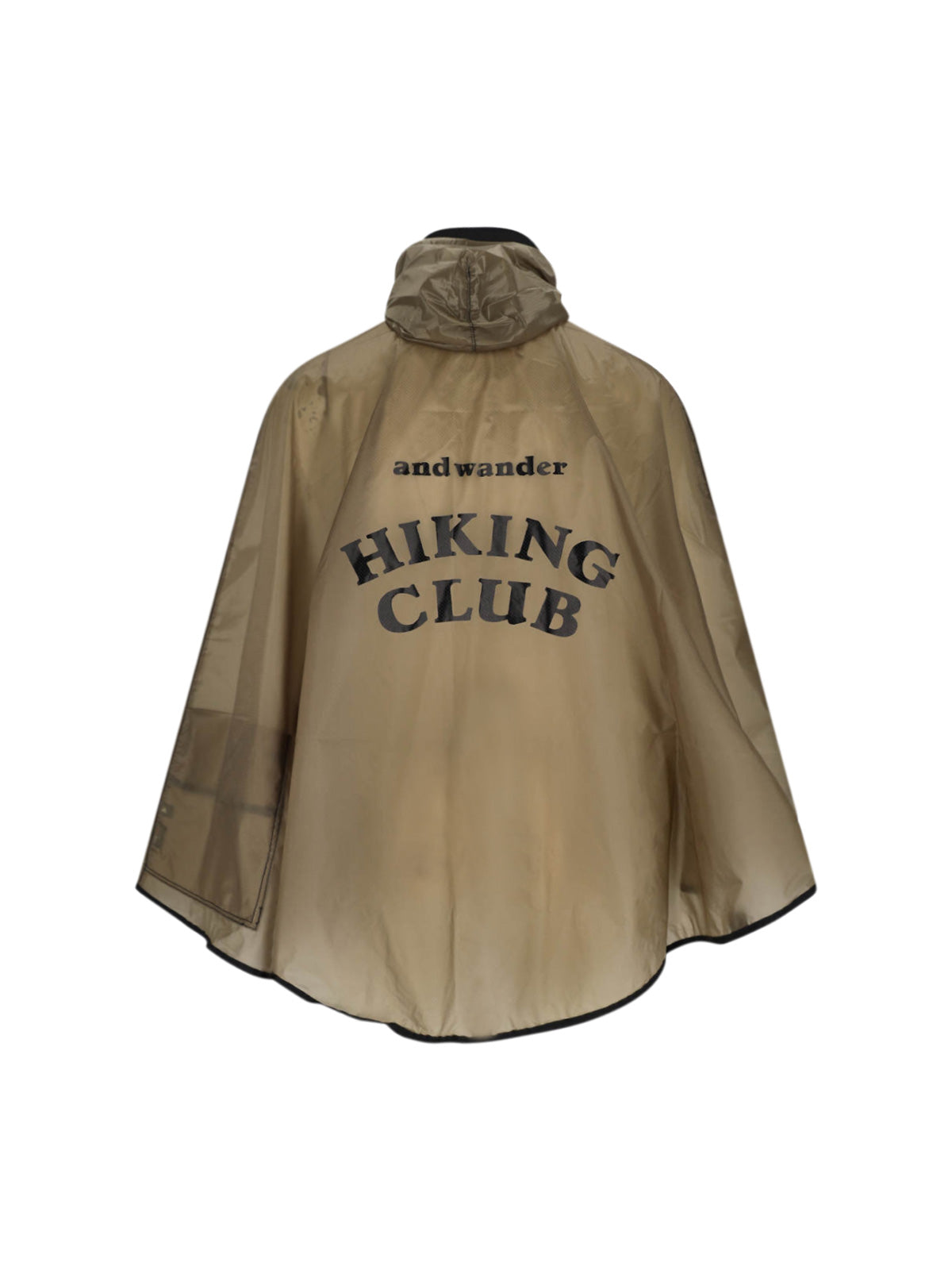 And Wander Nylon Hiking Club Raincoat — Beige, view 2
