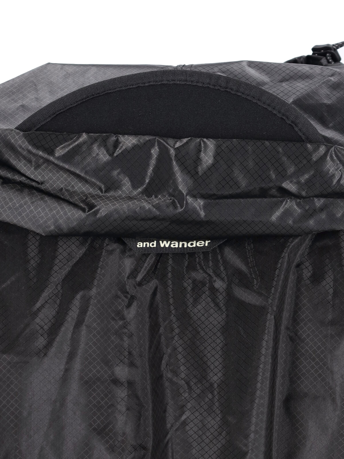 And Wander Hooded Nylon Poncho Raincoat — Black, view 3