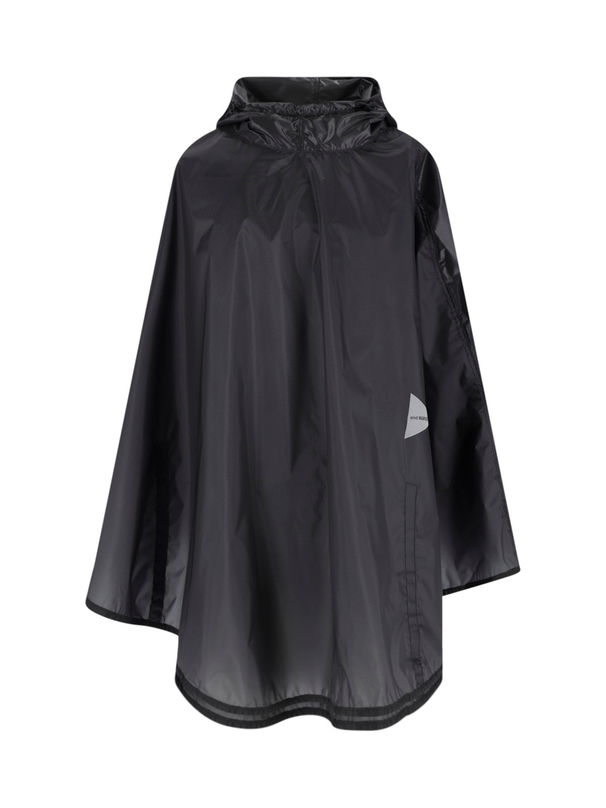 And Wander Lightweight Nylon Raincoat — Black by And Wander
