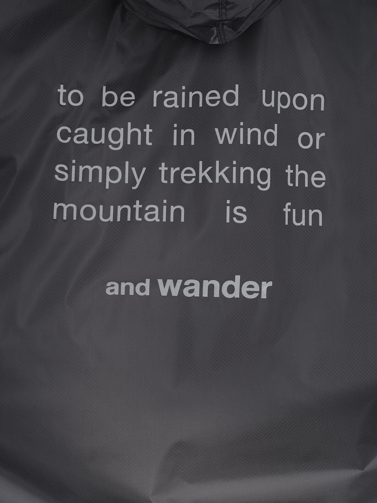 And Wander Lightweight Nylon Raincoat — Black, view 4
