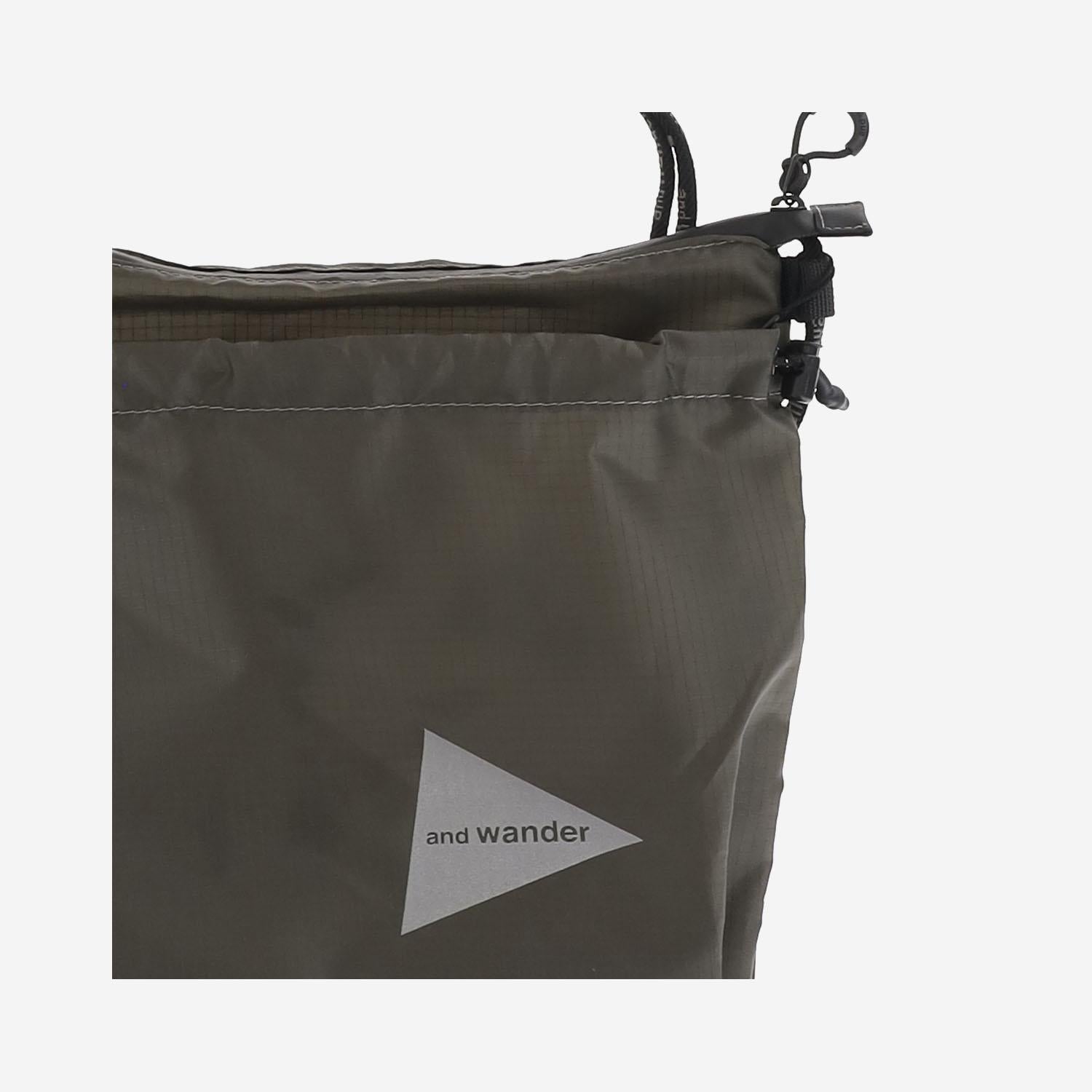And Wander Lightweight Polyester Shoulder Bag — Khaki by And Wander
